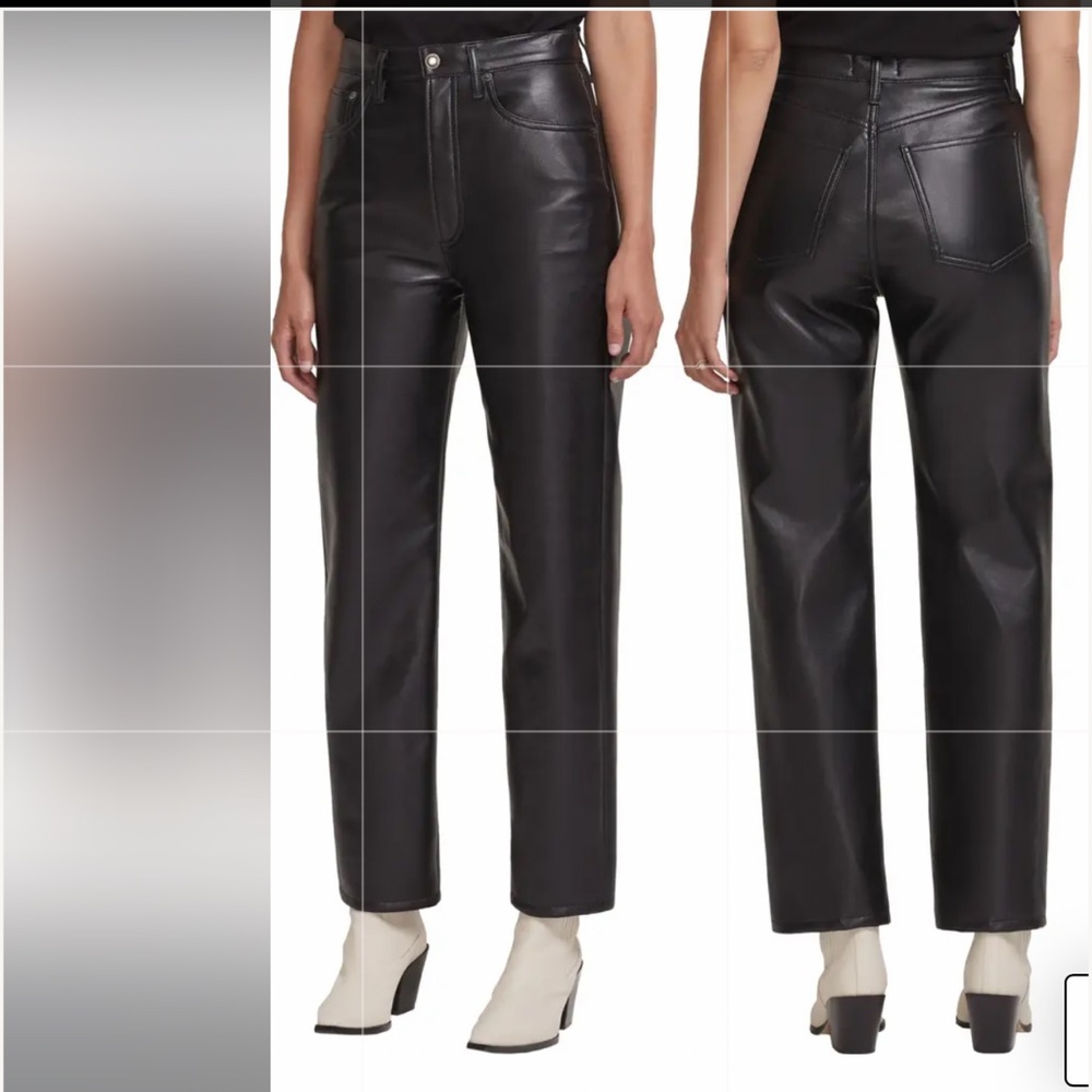 New !!!!90s Pinch Waist Recycled Leather High Waist Pants
AGOLDE size 25